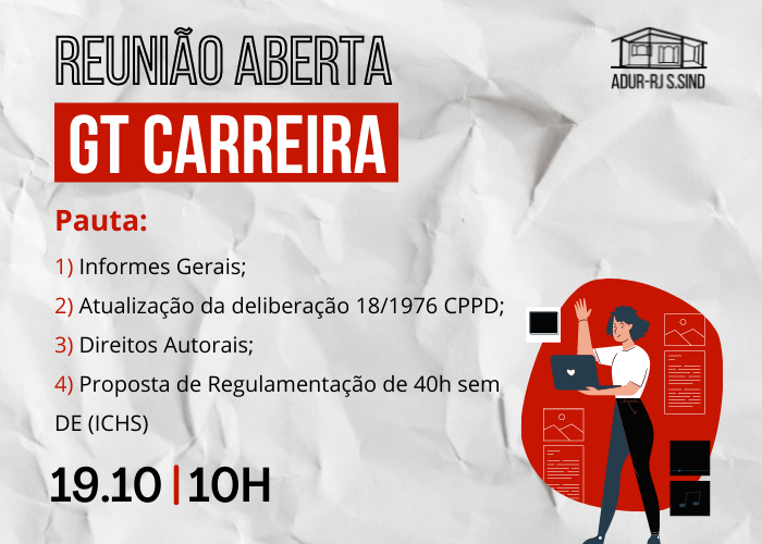 Reunião do GT Carreira da ADUR-RJ