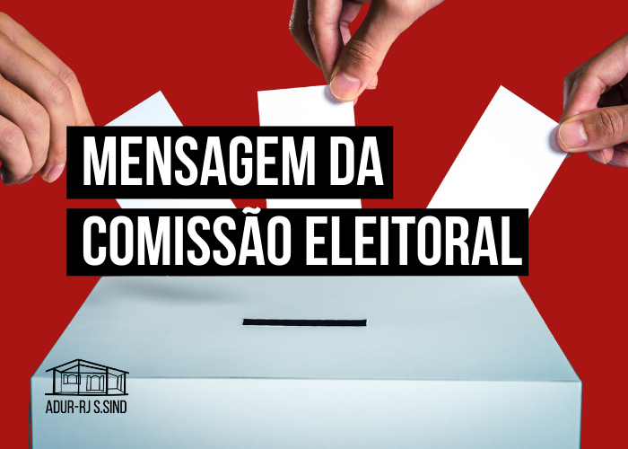 Mensagem da Comissão Eleitoral