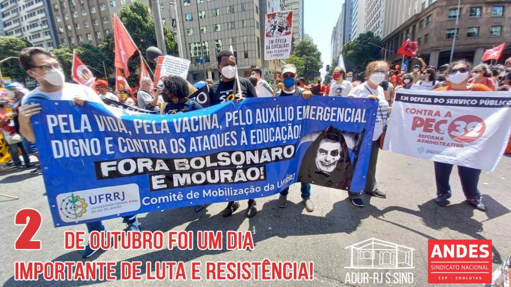 2 de outubro foi um dia importante de luta e resistência!