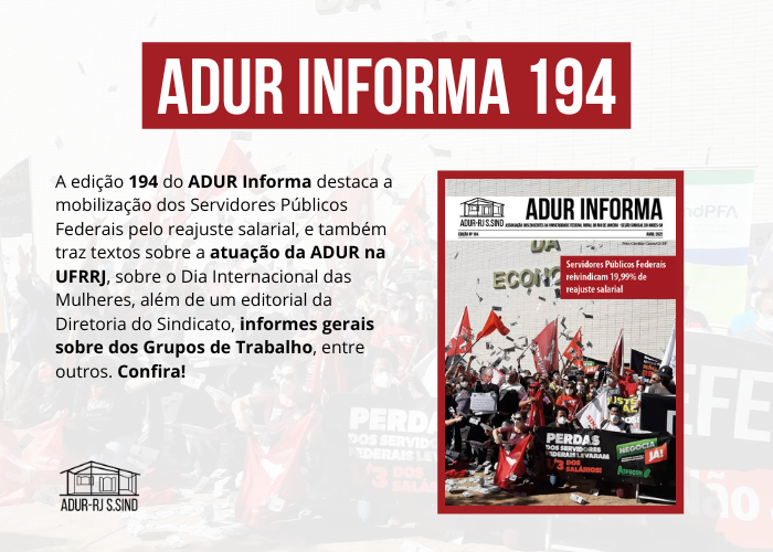 Confira o ADUR Informa 194!