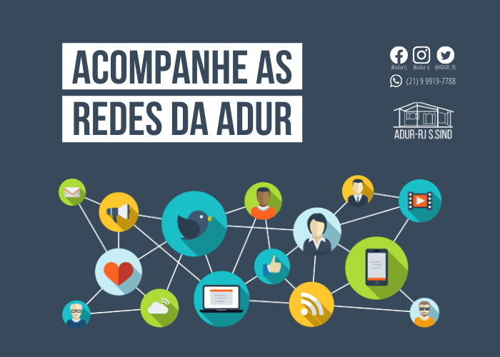Siga as redes sociais da ADUR!