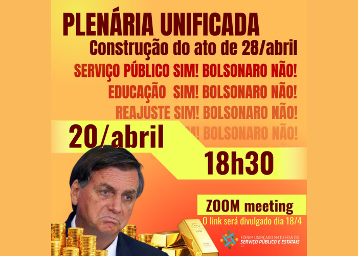 📢 PLENÁRIA UNIFICADA DE CONSTRUÇÃO DO ATO DO DIA 28 📢