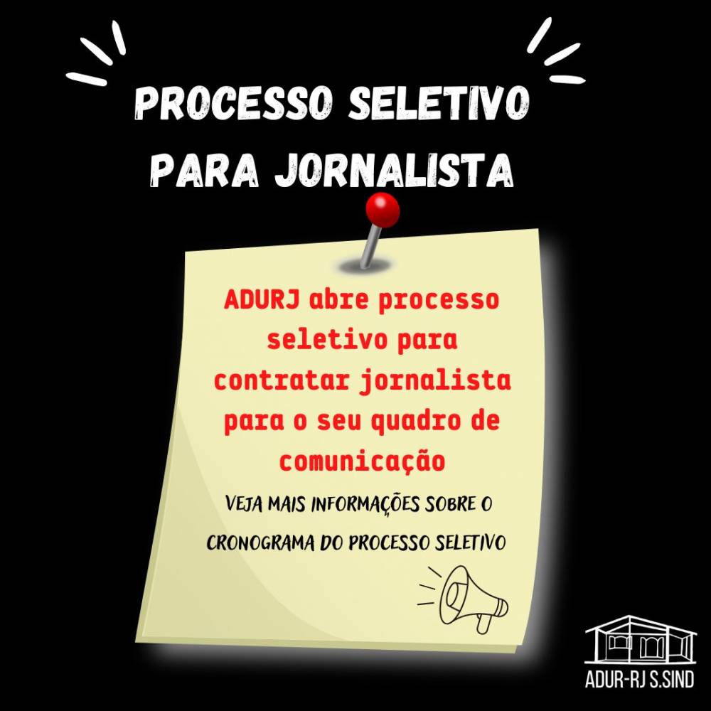 Processo Seletivo para Jornalista na Adur