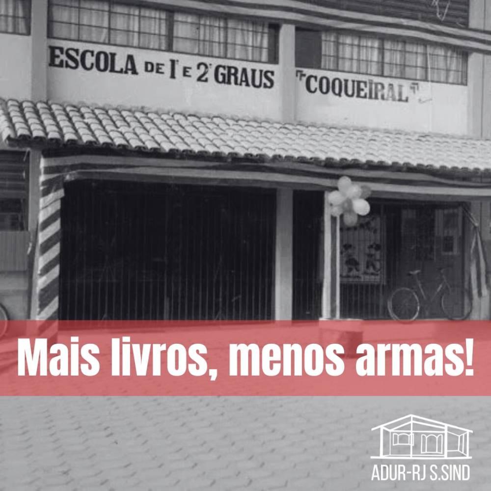 Mais livros, menos armas!!!