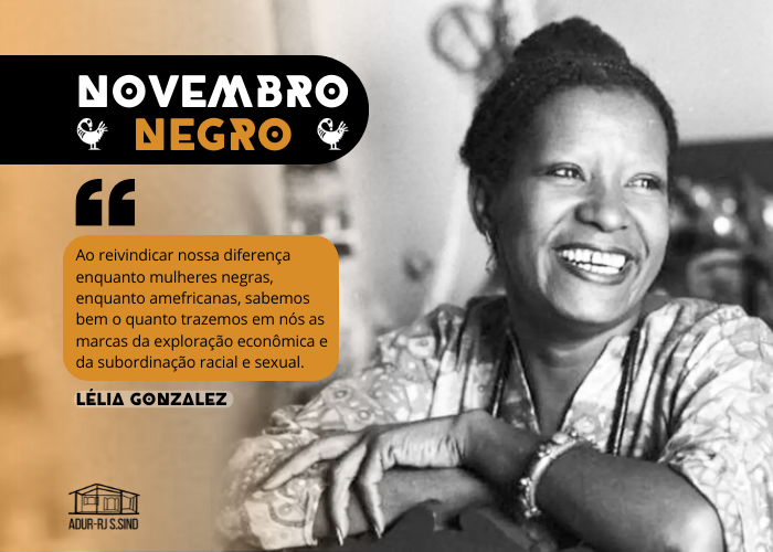 Novembro Negro na ADUR – Lélia Gonzalez