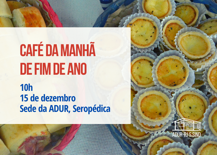 ADUR convida docentes para café da manhã de confraternização