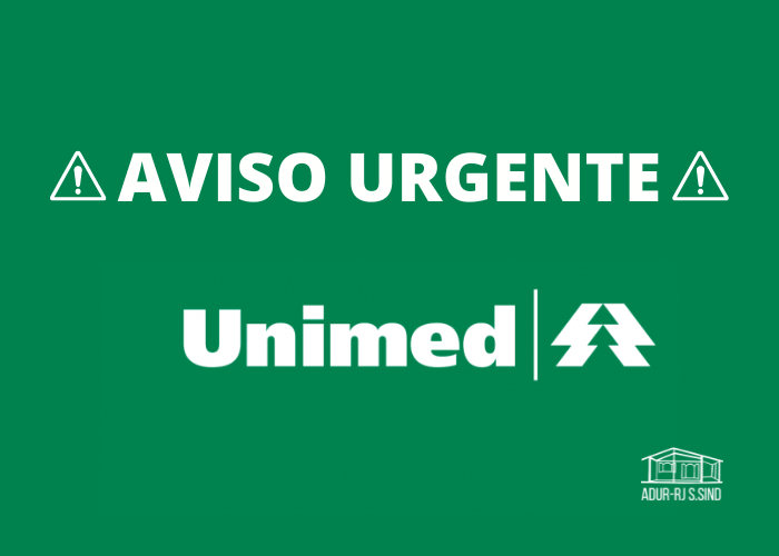 Comunicado urgente da UNIMED
