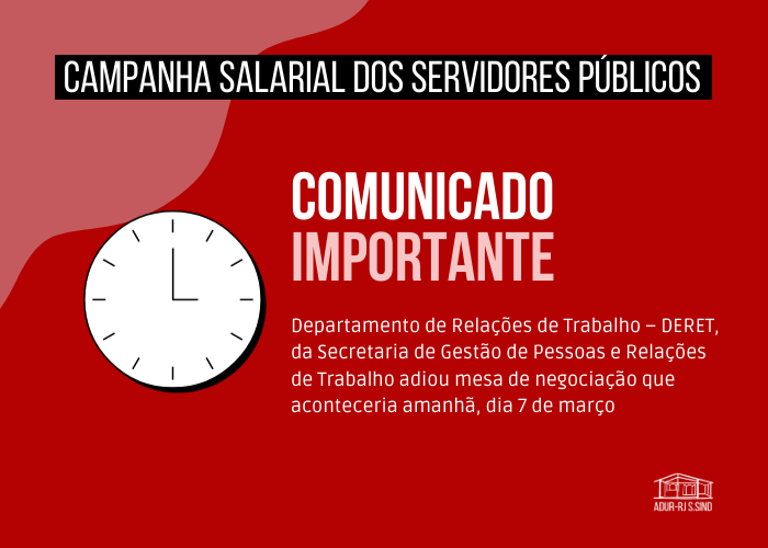 Comunicado importante sobre campanha salarial