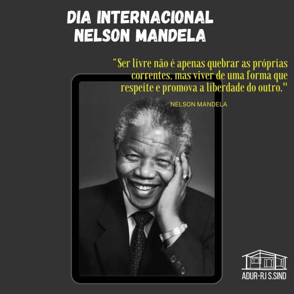 18 de julho: Dia Internacional de Nelson Mandela