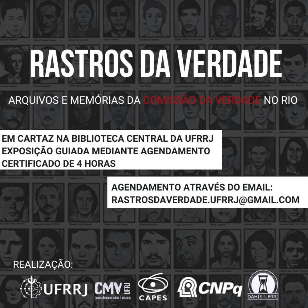 Exposição na UFRRJ: “Rastros da verdade: arquivos e memórias da Comissão da Verdade no Rio”