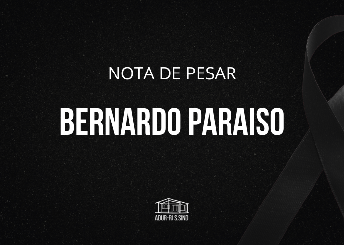 Nota de pesar pelo falecimento do estudante Bernardo Paraíso