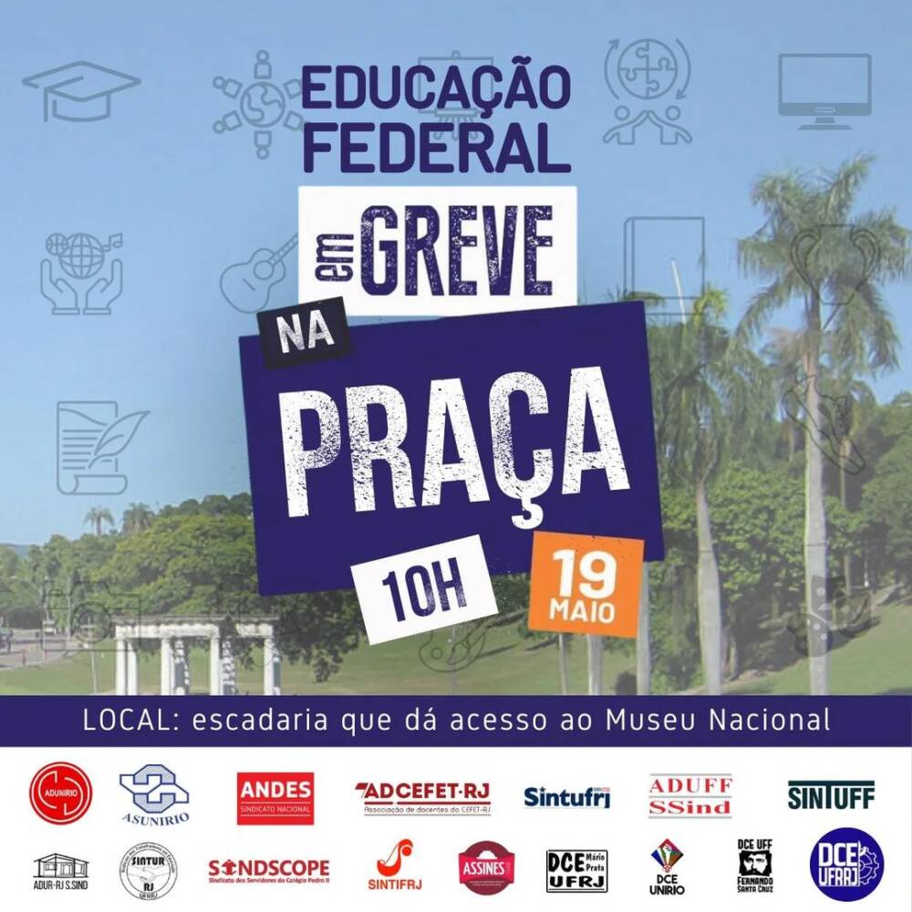 ADUR apoia o evento ‘Educação Federal em greve na Praça’