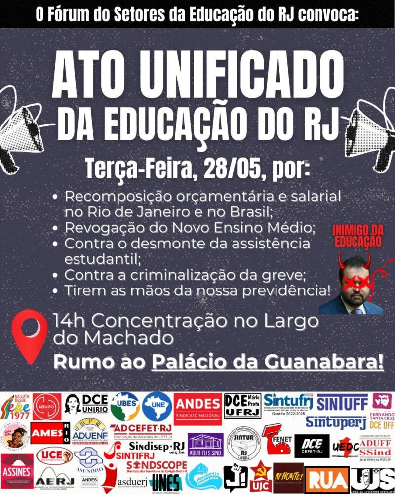 Ato unificado da Educação do RJ