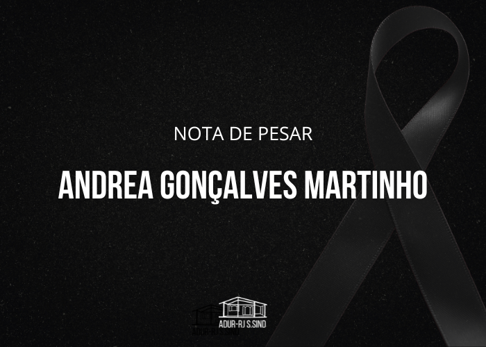 Nota de pesar | Andrea Gonçalves Martinho
