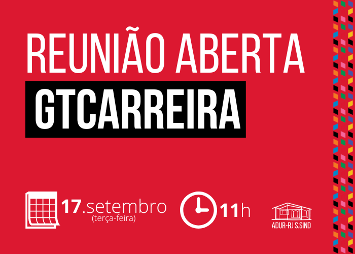 Reunião do GT Carreira