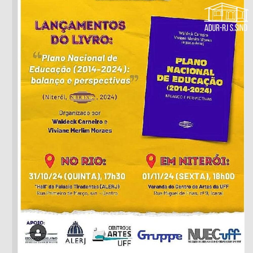 Lançamento do livro “Plano Nacional de Educação (2014-2024): Balanços e Perspectivas”