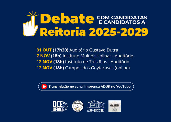 Definidas as datas dos debates para a Reitoria da UFRRJ