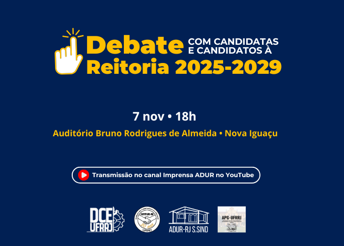 Segundo debate entre candidatos e candidatas à reitoria da UFRRJ