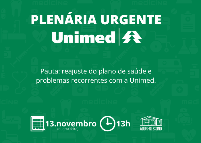 Plenária urgente Unimed