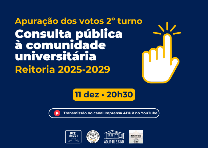 Apuração segundo turno para Consulta Pública para Reitoria da UFRRJ