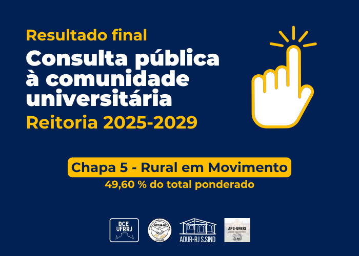 Chapa 5 – Rural em Movimento vence Consulta Pública para a próxima reitoria da UFRRJ