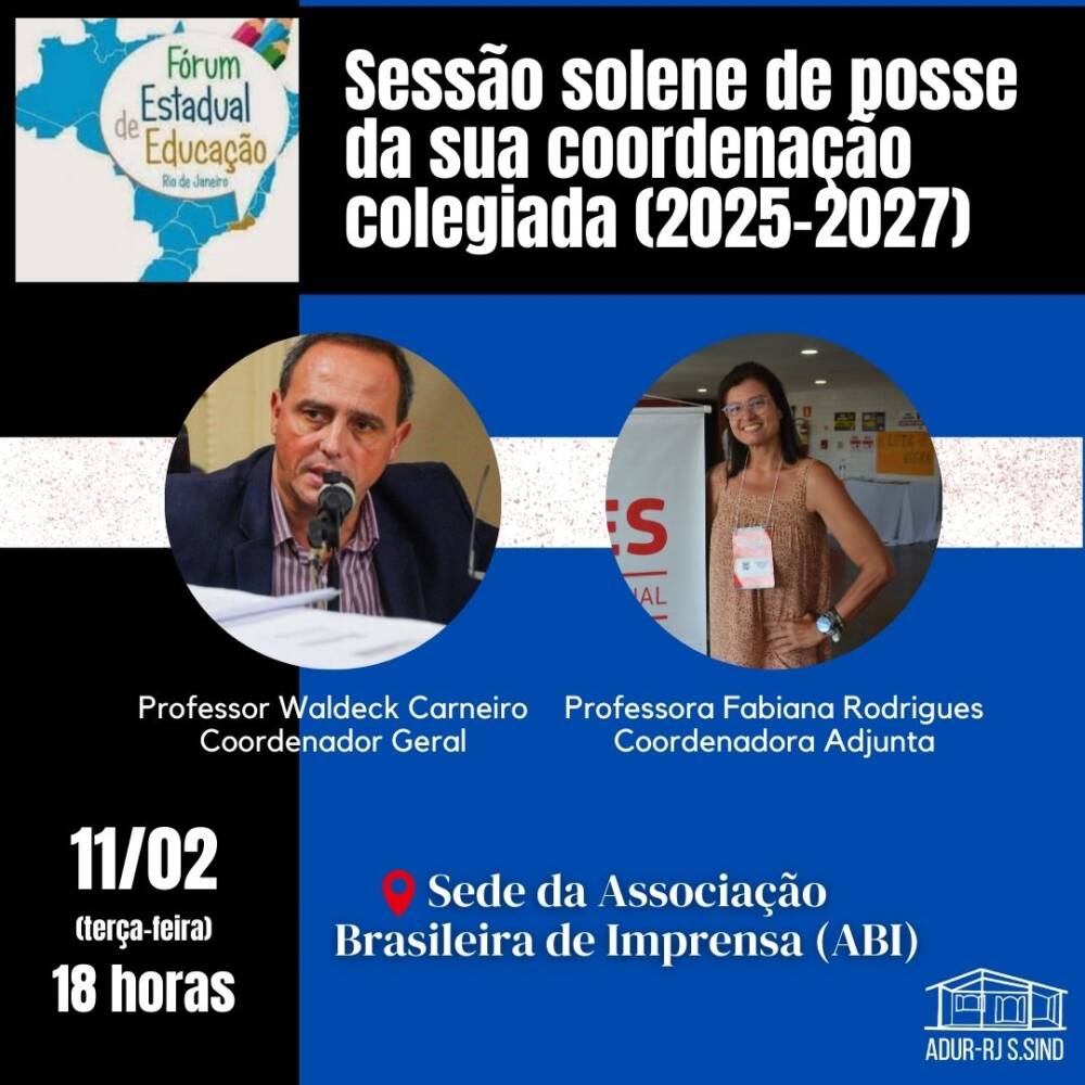 Professora do Instituto Multidisciplinar da UFRRJ, Fabiana Rodrigues, assume, no dia 11, a coordenação adjunta do Fórum Estadual de Educação no RJ