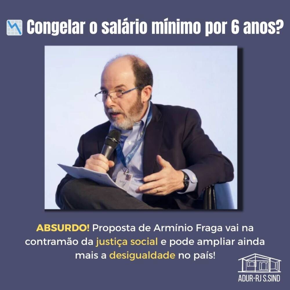 Nota de Repúdio à Proposta de Armínio Fraga