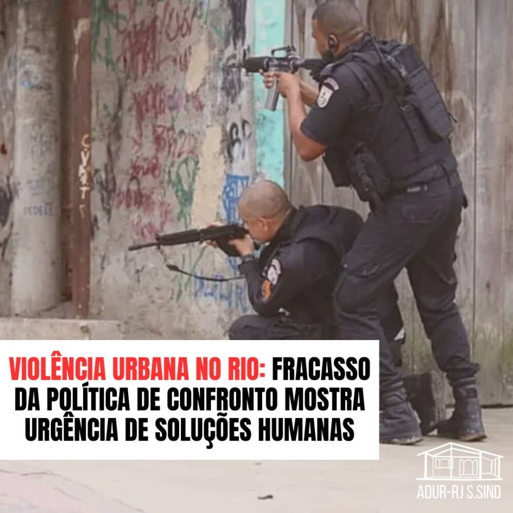 O Estado do RJ sofre com a falta de uma política de segurança